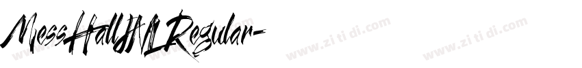 MessHallJNL Regular字体转换